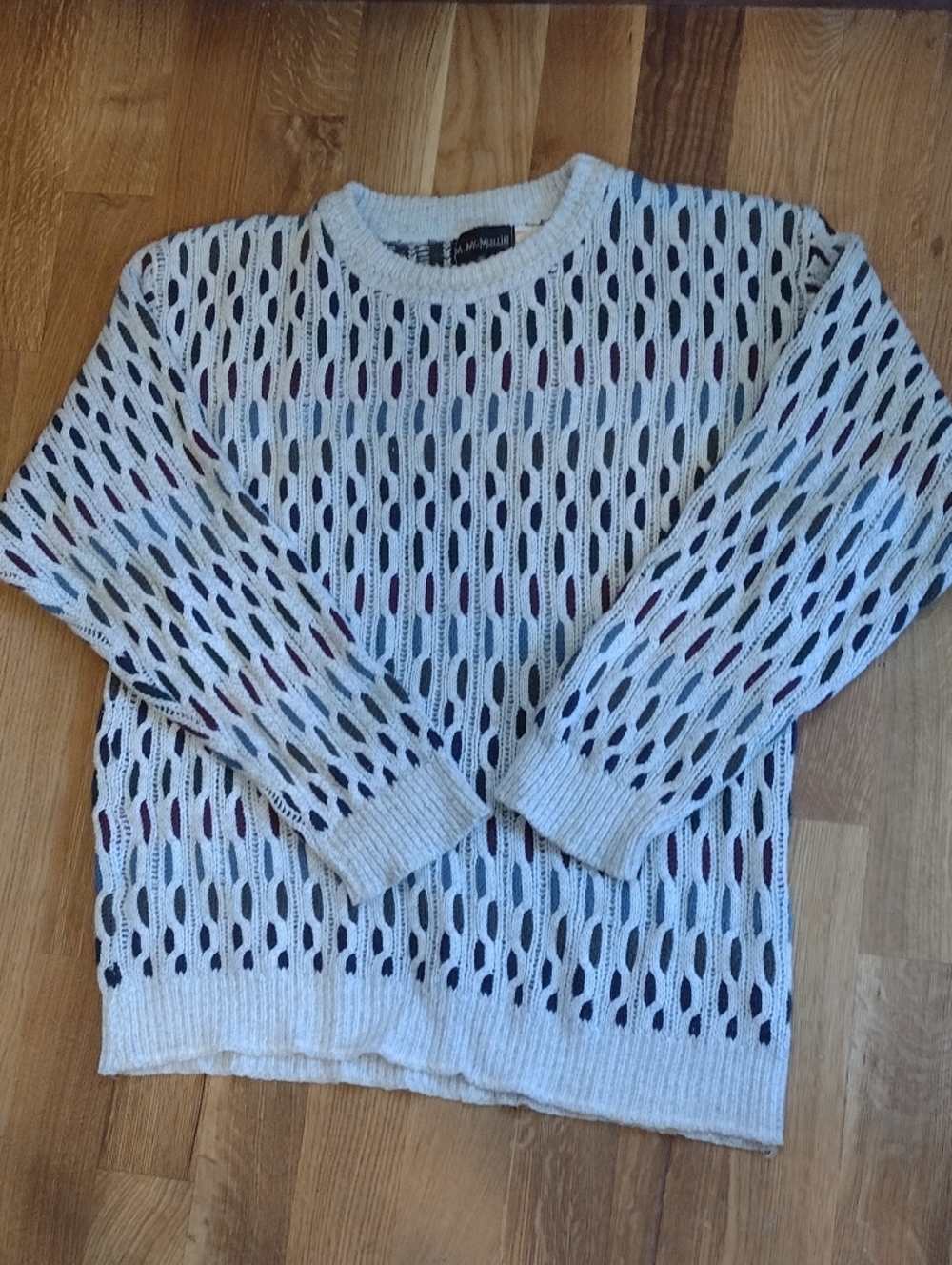 Men's Medium Vintage 90s Knit Cotton Sweater